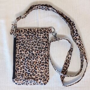 Olivia Moss Animal Print Crossbody Phone Bag